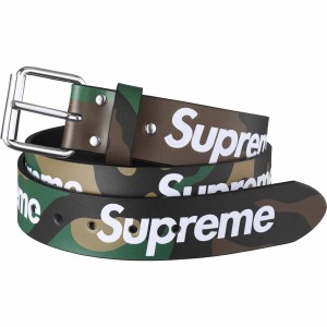 Akcesoria Supreme Repeat Skórzane Belt Camo | Polska-507329