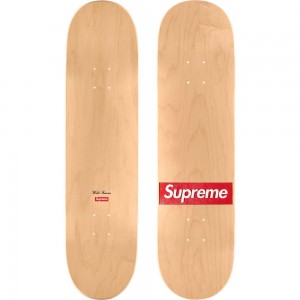 Akcesoria Supreme Routed Box Logo Skateboard Beżowe | Polska-215473