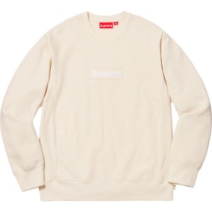 Bluza Supreme Box Logo Crewneck (FW18) Beżowe | Polska-960154