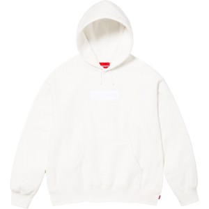 Bluza Supreme Box Logo Hooded Białe | Polska-013276