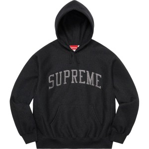 Bluza Supreme Glitter Arc Hooded Czarne | Polska-623491