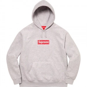 Bluza Supreme Inside Out Box Logo Hooded Szare | Polska-804365