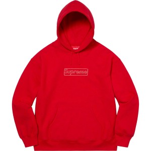 Bluza Supreme Kaws Chalk Logo Hooded Czerwone | Polska-967341