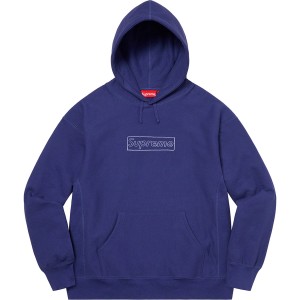 Bluza Supreme Kaws Chalk Logo Hooded Granatowe | Polska-146023