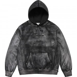 Bluza Supreme MM6 Maison Margiela Foil Box Logo Hooded Czarne | Polska-917683