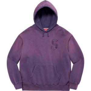 Bluza Supreme Overdyed S Logo Hooded Fioletowe | Polska-198506