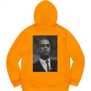 Bluza Supreme Roy DeCarava Malcolm X Hooded Żółte | Polska-617395