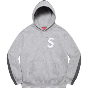 Bluza Supreme S Logo Split Hooded Szare | Polska-645382