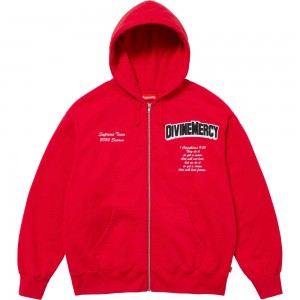 Bluza Supreme Salvation Zip Up Hooded Czerwone | Polska-892147