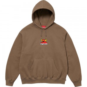 Bluza Supreme Toy Machine Hooded Brązowe | Polska-172084