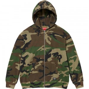 Bluza z Kapturem Supreme Hooded Zip Up Thermal Camo | Polska-356879