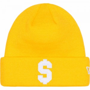 Czapka Supreme New Era® Beanie Złote | Polska-490516