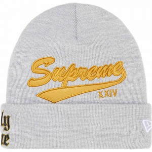 Czapka Supreme New Era® Salvation Beanie Szare | Polska-318724