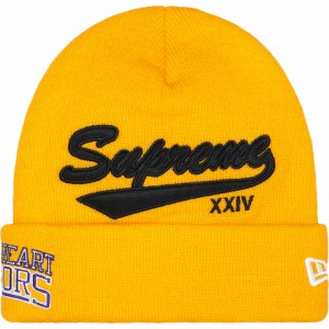 Czapka Supreme New Era® Salvation Beanie Złote | Polska-048152