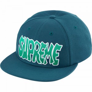 Czapki Supreme Creep 6-Panel Ciemny Turkusowe | Polska-603154