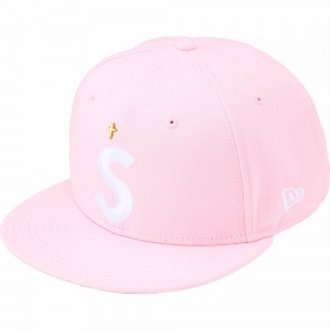 Czapki Supreme Gold Cross S Logo New Era® Różowe | Polska-182675