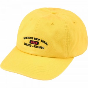 Czapki Supreme New York Arc 6-Panel Żółte | Polska-649730