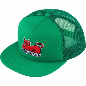 Czapki Supreme Toy Machine Mesh Back 5-Panel Zielone | Polska-790516