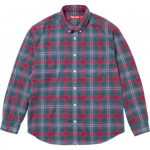 Koszule Supreme Plaid Flannel Czerwone Zielone | Polska-561402