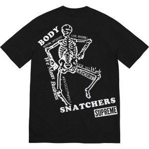 Koszulka Supreme Body Snatchers Tee Czarne | Polska-027486