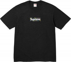 Koszulka Supreme Box Logo Tee Czarne | Polska-365029