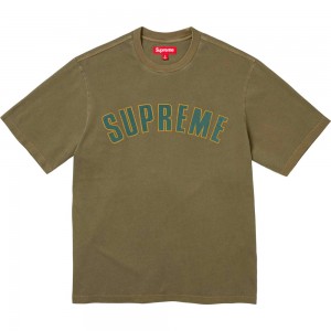 Koszulka Supreme Cracked Arc S/S Top Oliwkowe | Polska-845130