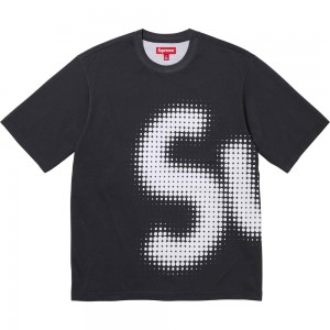 Koszulka Supreme Halftone S/S Top Czarne | Polska-874530