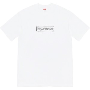 Koszulka Supreme Kaws Chalk Logo Tee Białe | Polska-546807