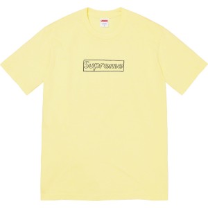 Koszulka Supreme Kaws Chalk Logo Tee Żółte | Polska-618325