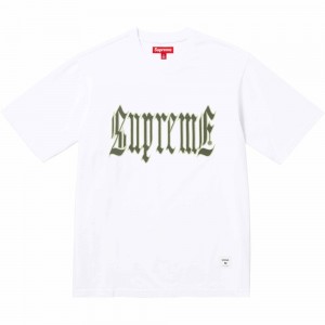 Koszulka Supreme Old English S/S Top Białe | Polska-032875