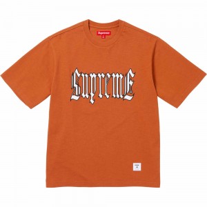 Koszulka Supreme Old English S/S Top Czerwone | Polska-275689