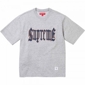 Koszulka Supreme Old English S/S Top Szare | Polska-178623