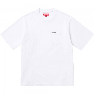 Koszulka Supreme S/S Pocket Tee Białe | Polska-795624