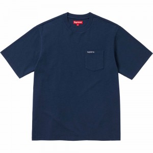 Koszulka Supreme S/S Pocket Tee Granatowe | Polska-145298