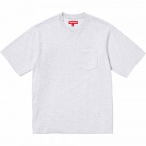 Koszulka Supreme S/S Pocket Tee Szare | Polska-547391