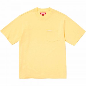 Koszulka Supreme S/S Pocket Tee Żółte | Polska-458713