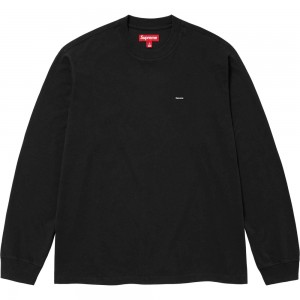 Koszulka Supreme Small Box L/S Tee Czarne | Polska-952417