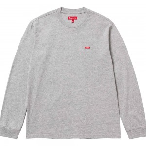 Koszulka Supreme Small Box L/S Tee Szare | Polska-983124