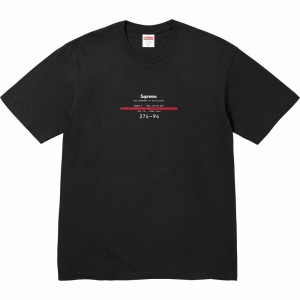 Koszulka Supreme Standard Tee Czarne | Polska-128957