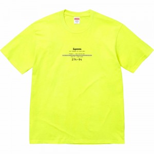 Koszulka Supreme Standard Tee Żółte | Polska-158746