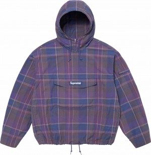 Kurtki Supreme Bawełniane Utility Anorak Fioletowe | Polska-497186