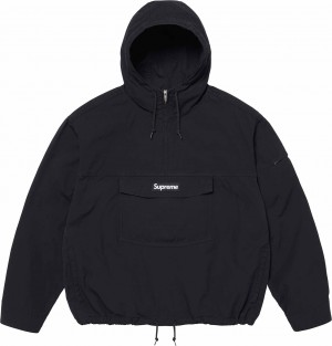 Kurtki Supreme Bawełniane Utility Anorak Czarne | Polska-451896