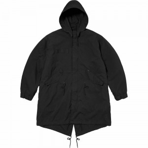 Kurtki Supreme Futura Fishtail Parka Czarne | Polska-452739