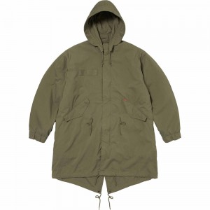 Kurtki Supreme Futura Fishtail Parka Oliwkowe | Polska-968457