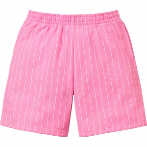 Spodenki Supreme Pinstripe Sweatshort Różowe | Polska-129708