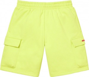 Spodenki Supreme Small Box Baggy Cargo Sweatshort Żółte | Polska-024869