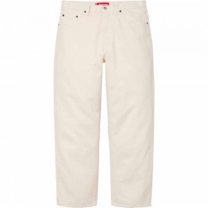 Spodnie Supreme Baggy Jean Beżowe | Polska-058391