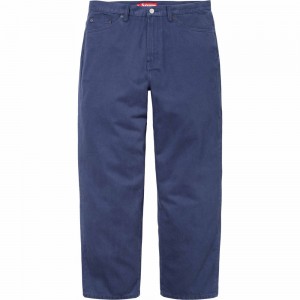 Spodnie Supreme Baggy Jean Granatowe | Polska-857160