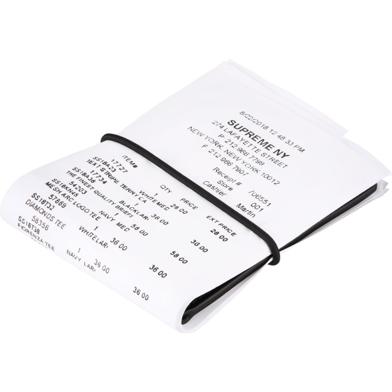 Akcesoria Supreme MM6 Maison Margiela Receipt Wallet Białe | Polska-103857