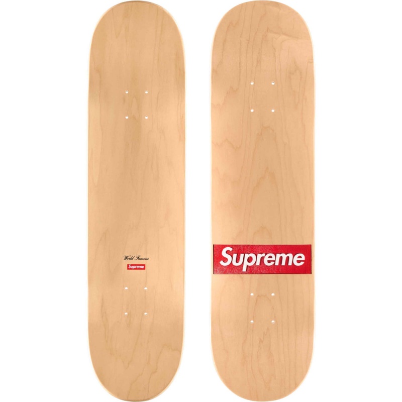 Akcesoria Supreme Routed Box Logo Skateboard Beżowe | Polska-215473